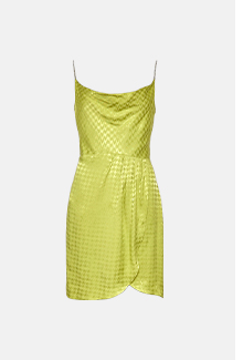 jacquard diamante mini dress