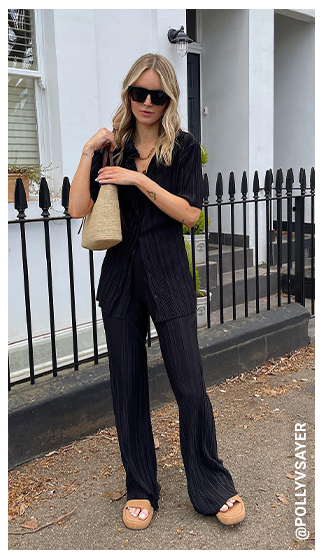 Plisse Trouser