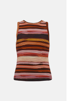multi stripe racer vest