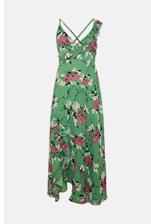 strappy wrap maxi dress