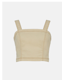 twill stappy bralette
