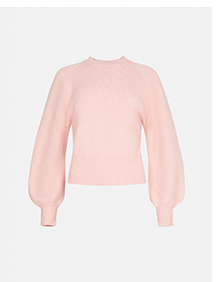 wool mix sculpted jumper