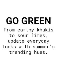 Go Green | Shop Now >>