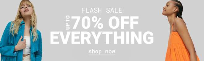 Up to 70% off everything | Shop now >>