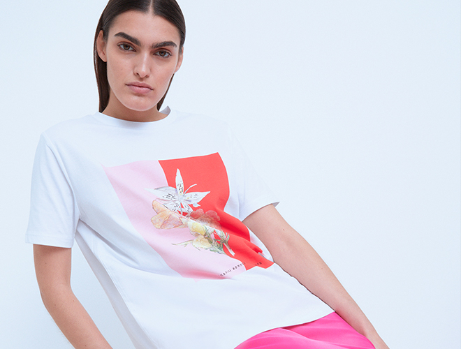 wh x the british museum the charles rennie mackintosh collection flower graphic t shirt