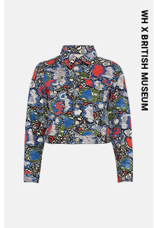 WH x The British Museum Printed Denim Jacket