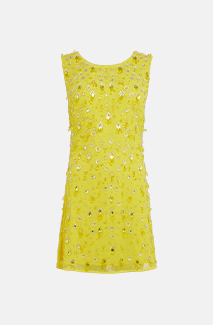 Embellished Backless Mini Dress