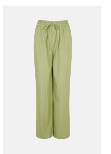 Premium Lyocell Drawstring Wide Leg Trousers
