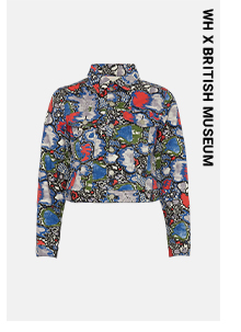 WH x The British Museum Printed Denim Jacket