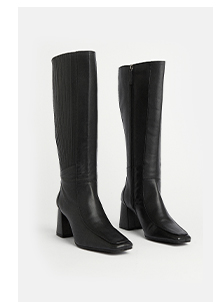 Real Leather Knee High Boot
