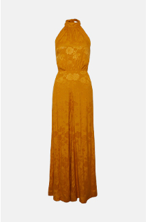 jacquard wide leg jumpsuit