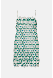 floral lace mini slip dress