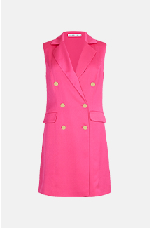satin blazer dress