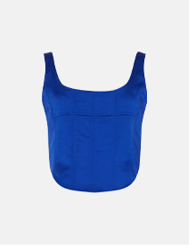 satin refined corset top