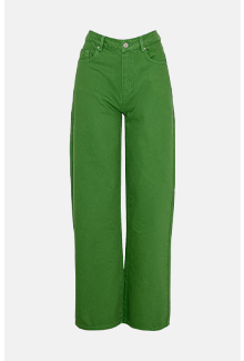 denim coloured wide leg jeans