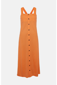 pique ruched strap midi dress