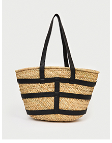 large straw basket bag