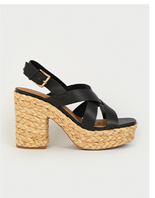 espadrille buckle detail platform