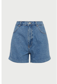 denim mom short