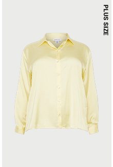 Plus Size Satin Shirt
