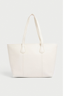 real leather tote bag