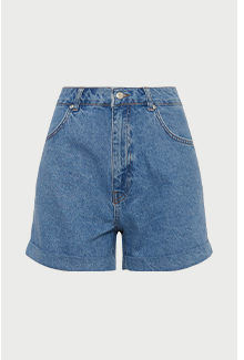 denim mom shorts