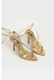 cross over strappy pointed heel