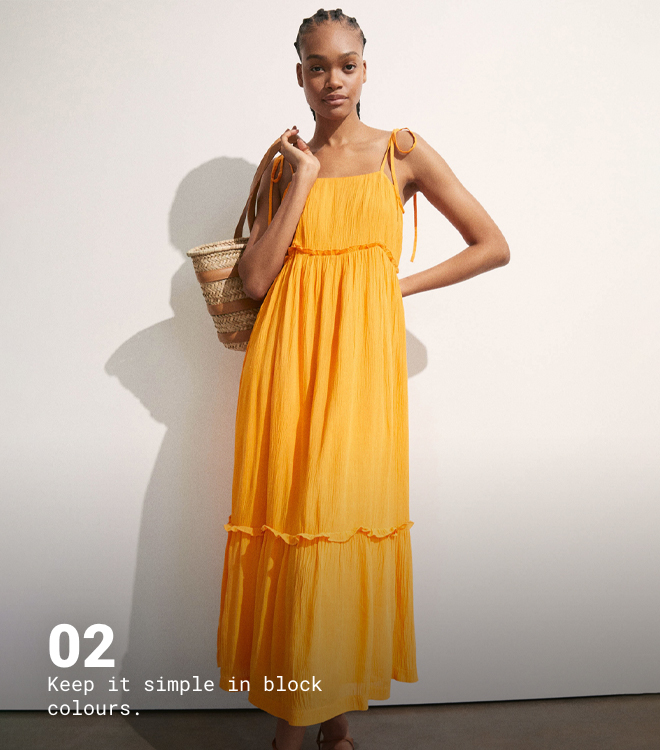 cheesecloth tie shoulder cami midi dress