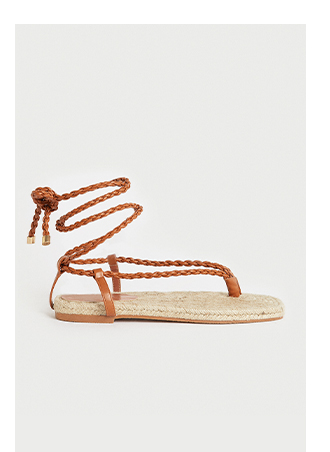 espadrille rope flat sandal