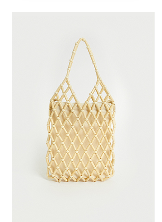 wooden detail small bag