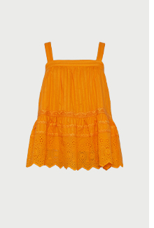 Lace & Broderie Wide Strap Vest Top