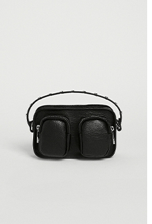 Double Pocket Studded Crossbody Bag