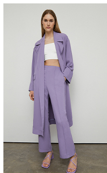 Vent Side Boot Cut Trousers