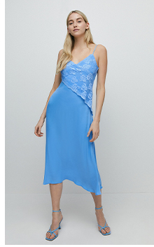 lace cami slip dress