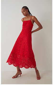 lace strappy maxi dress