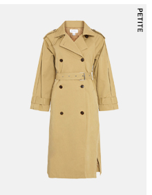 petite maxi trench coat