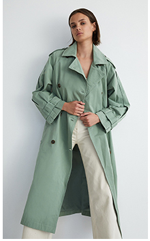 maxi trench coat
