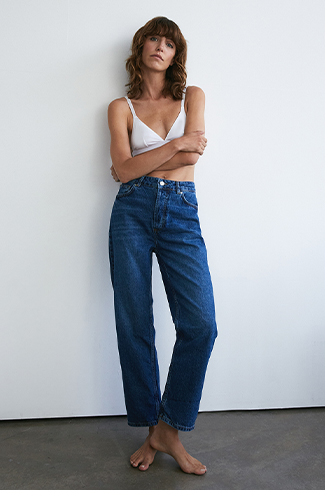 94s denim authentic straight leg jeans
