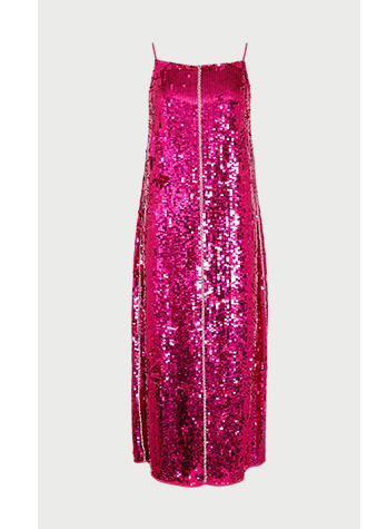 sequin diamante trim midi dress