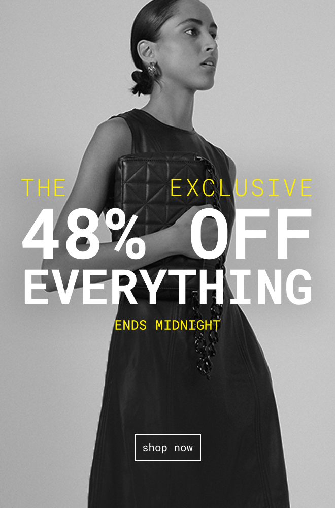 48% off everything ends midnight | Shop Now >>