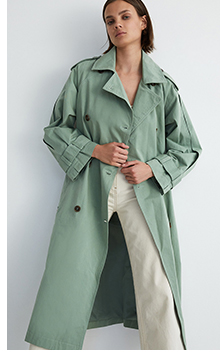 maxi trench coat