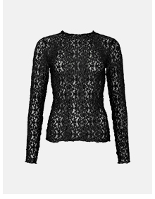 grown on neck lace long sleeve top