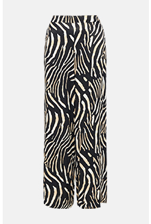 satin animal wide leg trouser coord