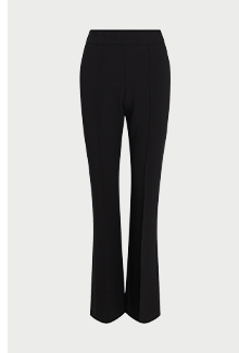 flat front slim flare trouser