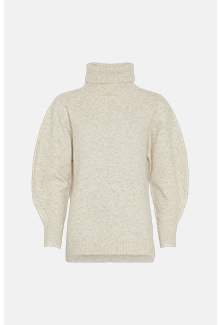 cosy roll neck seam detail jumper