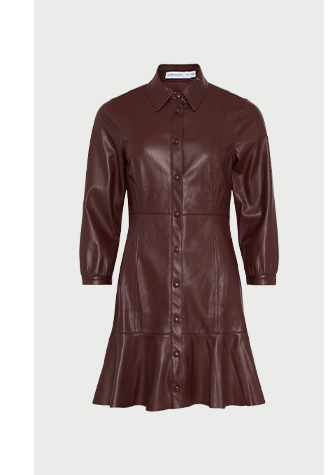 pu-fluted-hem-shirt-dress
