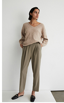 relaxed peg trouser