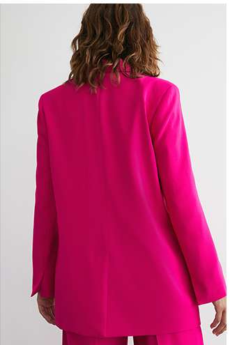 relaxed double breasted blazer