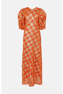 sparkle jacquard midi dress