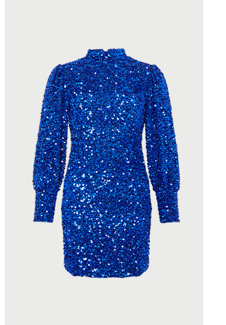 velvet sequin cut out back mini dress